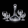 Cavanaugh Ship's Decanter & 4 Brandy Glass